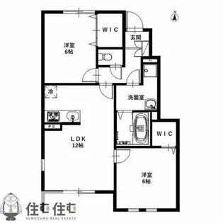 リーブル エレナ【102号室】の間取り