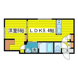 Raisin(レザン)【401号室】の間取り