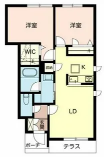 シャーメゾン スーリール【1階】の間取り