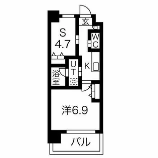 スプランディッド新大阪III【3階】の間取り