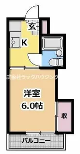 マンション幹【4階】の間取り