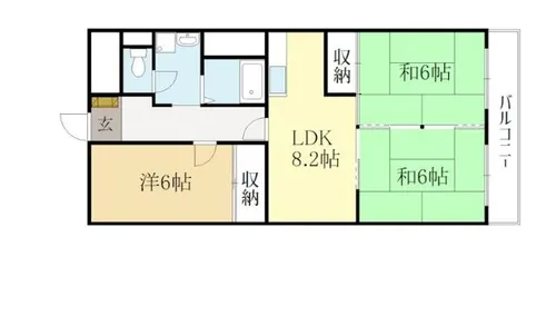 コーポみむろ【2階】の間取り