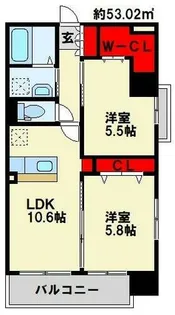 WIN黒崎【2階】の間取り