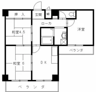 グランドメゾン富士【4階】の間取り