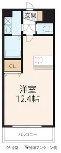 ベーネ南草津【505号室】の間取り