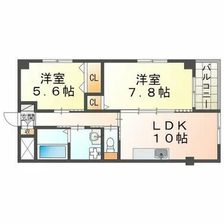 MAISON AKASHI【3階】の間取り