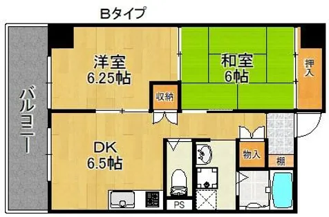 サンロワール和泉砂川【2階】の間取り