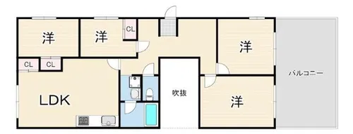 UC魚の棚【4階】の間取り