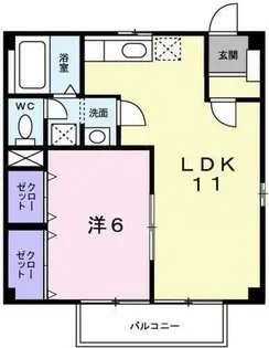 グリーンシティ【1階】の間取り