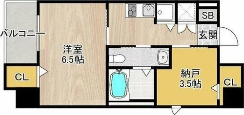 ディアコート宿屋町【10-E号室】の間取り