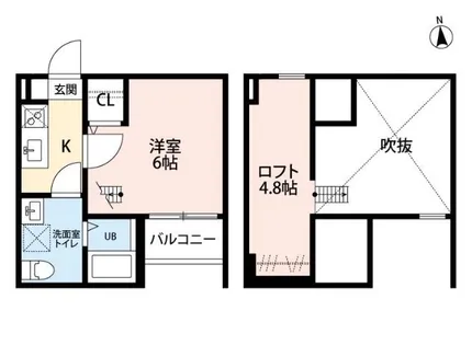 TEODORA 浅間町【2階】の間取り