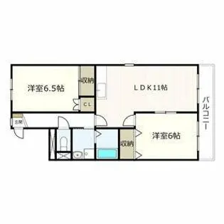 アズールN【1階】の間取り