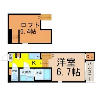 ハーモニーテラス城北町【202号室】の間取り