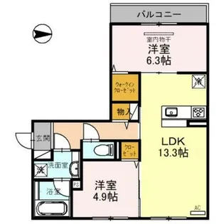 SINFONIA【2階】の間取り