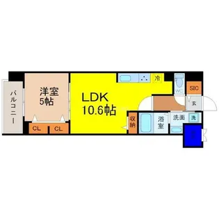 ザ・シンフォニア新栄【11階】の間取り