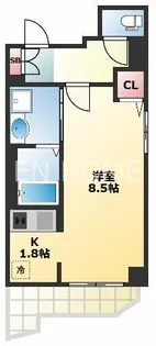 コージーコート釣鐘【1003号室】の間取り