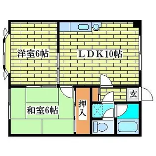 オーシャンビレッジ真栄【205号室】の間取り