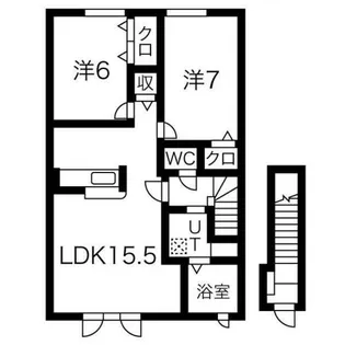 パシフィックプレイスⅢ【202号室】の間取り