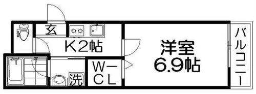 ALEGRIA枚方公園【2階】の間取り