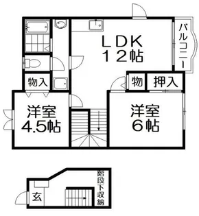 オリーブ長尾【2階】の間取り