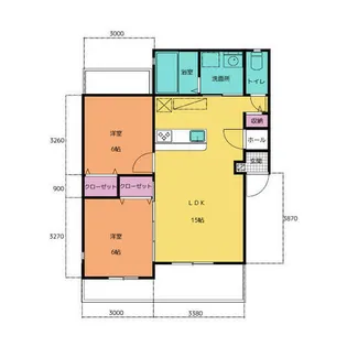 ルシエール【101号室】の間取り