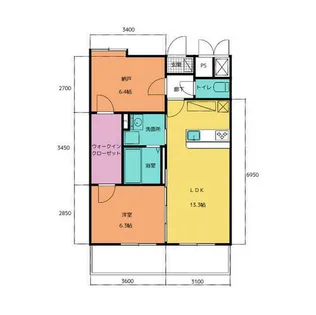エトワール【102号室】の間取り