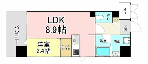 YSP城野【8階】の間取り