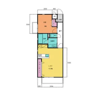 パインツリー【204号室】の間取り