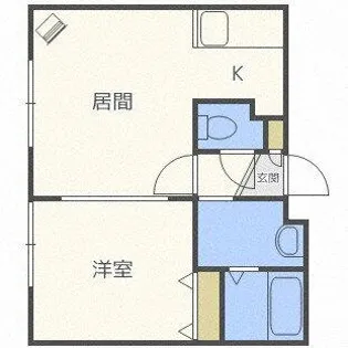 ディエーチ曙【206号室】の間取り