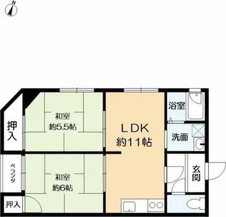 本山中町マンション【3階】の間取り