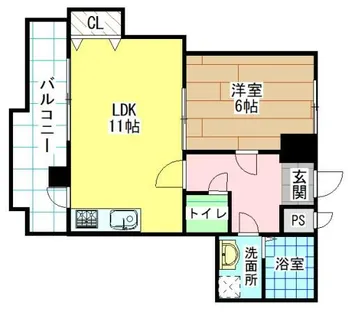 ヴィレッジ皆好園【8階】の間取り