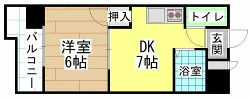 ヴィレッジ皆好園【4階】の間取り