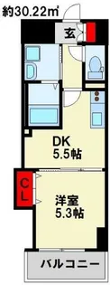 THE SQUARE Central Residence【2階】の間取り