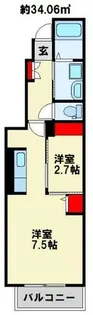 シエロ.ガーデン.ツダ A棟【103号室】の間取り