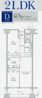 ソーラスフロント富船【10階】の間取り