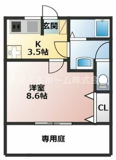 ライフインビーサークル【1階】の間取り