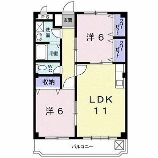 マリッチ小桜【2階】の間取り