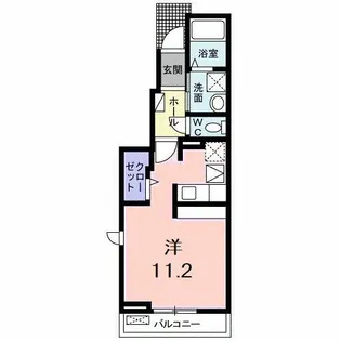 Calme Alba【1階】の間取り