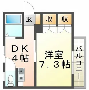 ときわ玉津レクラン【1階】の間取り