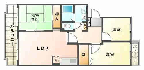 マッティーナ神戸弐番館【4階】の間取り