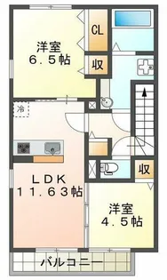 セルヴィス・デ・エスプリ【2階】の間取り