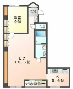 カサベラ大蔵谷【6階】の間取り