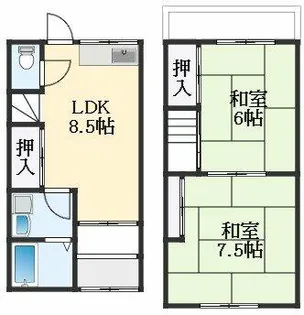 大阪府松原市天美東9丁目【テラスハウス】の外観