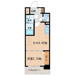 メルベージュ布施【8階】の間取り
