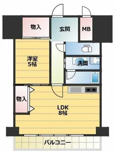 パークモダン新大阪【6階】の間取り