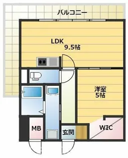 パークモダン新大阪【9階】の間取り