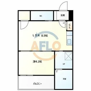 F asecia clotho【1階】の間取り