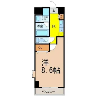 イースタンヒルズ本郷駅前【8階】の間取り