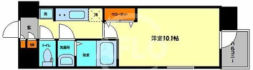 スプランディッド京橋EAST【6階】の間取り