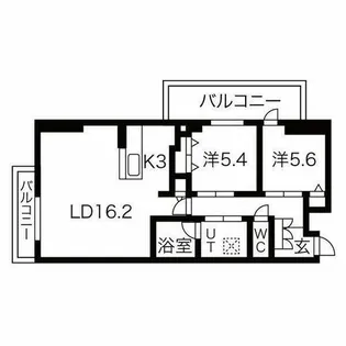 LINEAR STYLE【5階】の間取り